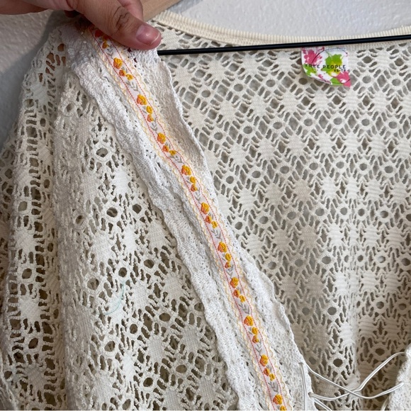 Free People Embroidery Crochet Top - Picture 2 of 6